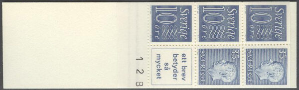 Sverige - F HA  11 Ba OV kn 3+ V 2+3 Gustaf VI Adolf typ III, Ny Siffertyp , kpl **