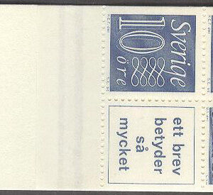 Sverige – F HA  11 Ba OV + v 1 Gustaf VI Adolf typ III, Ny Siffertyp , kpl ** DUBBEL