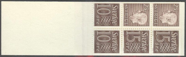 Sverige - F HA  13 A OH Gustaf VI Adolf typ III, Ny Siffertyp , kpl **