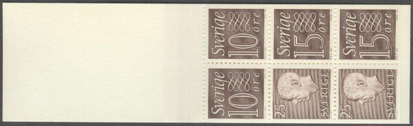 Sverige - F HA  13 B RH Gustaf VI Adolf typ III, Ny Siffertyp , kpl **