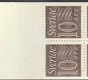 Sverige – F HA  13 B RH Kliché 1a Gustaf VI Adolf typ III, Ny Siffertyp, kpl **
