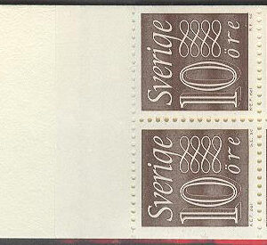 Sverige – F HA  13 B RH Kliché 2a Gustaf VI Adolf typ III, Ny Siffertyp , kpl **
