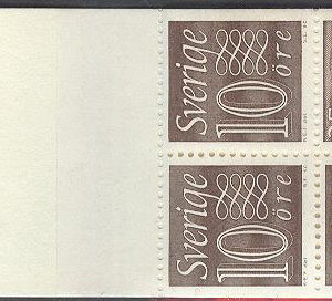 Sverige – F HA  13 B RV Kliché 2a Gustaf VI Adolf typ III, Ny Siffertyp, kpl **