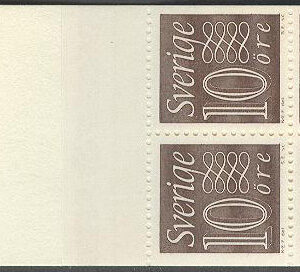Sverige – F HA  13 B RV Kliché 1a Gustaf VI Adolf typ III, Ny Siffertyp, kpl **