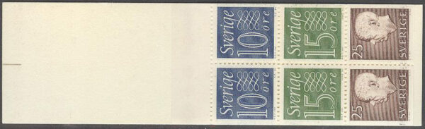 Sverige - F HA  14 B1R remsa 15 mm Gustaf VI Adolf typ III, Ny Siffertyp , kpl **