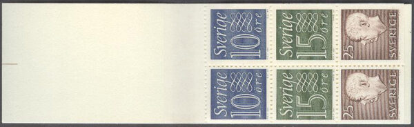 Sverige - F HA  14 B2R remsa 15 mm Gustaf VI Adolf typ III, Ny Siffertyp , kpl **
