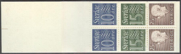 Sverige - F HA  14 B2R remsa 24 mm Gustaf VI Adolf typ III, Ny Siffertyp , kpl **