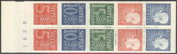Sverige - F HA  16 C2O kn 4+ Gustaf VI Adolf typ III, Ny Siffertyp , kpl **