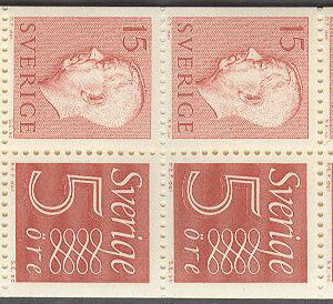 Sverige – F HA   5 B OH Gustaf VI Adolf typ II, Ny Siffertyp , kpl **