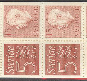 Sverige – F HA   5 B RV Gustaf VI Adolf typ II, Ny Siffertyp , kpl **