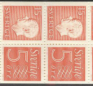 Sverige – F HA   7 A OH Gustaf VI Adolf typ III, Ny Siffertyp , kpl **