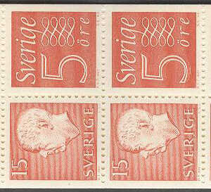 Sverige – F HA   7 A RH Gustaf VI Adolf typ III, Ny Siffertyp , kpl **