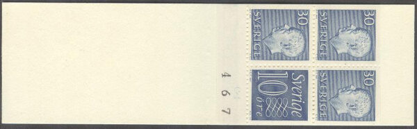 Sverige - F HA   8 OH 3+ antikva Gustaf VI Adolf typ III, Ny Siffertyp , kpl **