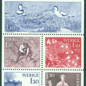 Sverige – F 1039-1044 (HBL) Linnés resor, 6 kpl **