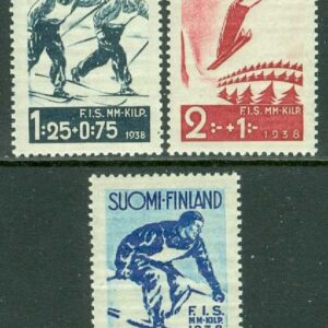 Finland – F  212-214 Skid VM i Lathis 1938, 3 kpl **