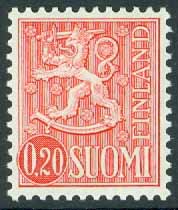 Finland – F  561 Iv1 Lejontyp m/63 Typ I, 0,20 Mk **