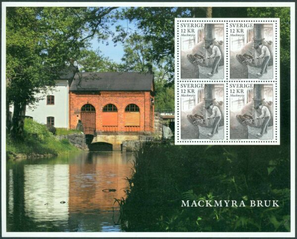 Sverige - F SS  19 Bruksmiljöer, souvenirark **