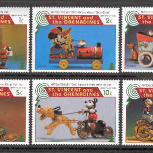 St. Vincent – M 3362-3367 Disney – Disneyleksaker, 6 olika **