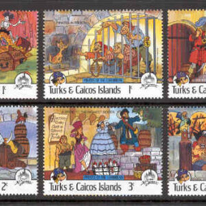 Turks & Caicos Islands – M  762-767 Disney – Karibiska pirater, 6 ol **