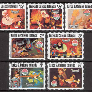 Turks & Caicos Islands – M  503-509 Disney – Pinocchio, 7 ol**
