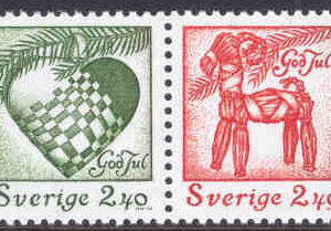 Sverige – F 1816-1817 Julpost, 2 kpl **