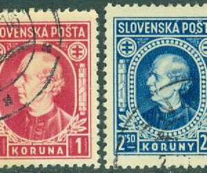 Slovakien – M   40-41 Andrej Hlinka (1864-1938), politiker och katolsk präst, 2 ol stpl