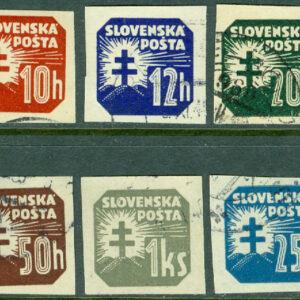 Slovakien – M   58-65, 62 Tidningsmärken, 6 ol stpl