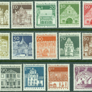 Tyskland – M  489-501, 503 Tyska byggnadsverk från 1100-talet, 14 ol **