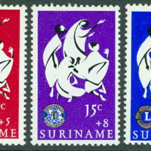 Surinam – M  498-499, 502 Påsk 1966, 3 ol **