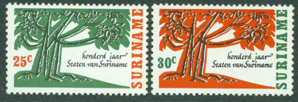 Surinam - M  503-504 100 år av staterna i Surinam, 2 kpl *