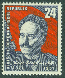 DDR – M  294 Karl Liebknechts 80-årsdag.1 kpl **
