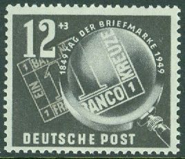 DDR – M  245 Frimärkets Dag 1949, 1 kpl **