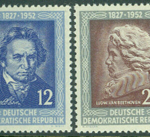 DDR – M  300-301 125-årsdagen av Ludwig van Beethovens död, 2 kpl **