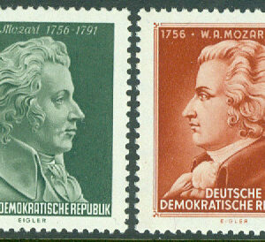 DDR – M  510-511 Wolfgang Amadeus Mozarts 200-årsdag, 2 kpl **