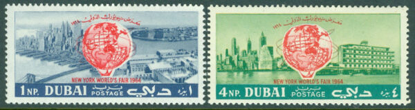Dubai - M   89 A,  92 A Världsutställningen i New York 1964-65, 2 ol **