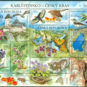 Tjeckien – M  773-776 (BL 51) Karlštejns naturreservat, block kpl **
