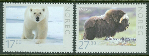Norge - F 1780-1781 Sydpolsjubileum (Roald Amundsen), 2 kpl **