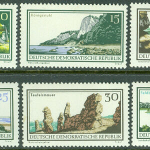 DDR – M 1179-1184 Natur- och landskapsskyddsområden, 6 kpl **