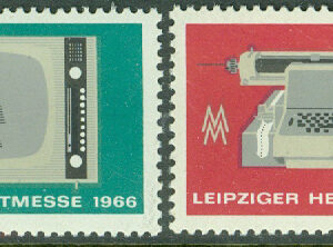 DDR – M 1204-1205 Leipzigs höstmässa 1966, 2 kpl **