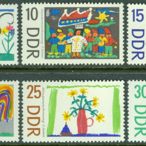 DDR – M 1280-1285 Barnteckningar, 6 kpl **