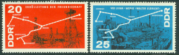 DDR - M 1227-1228 Petrokemi, 2 kpl **