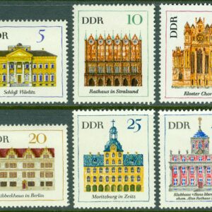 DDR – M 1245-1250 Viktiga byggnader I, 6 kpl **