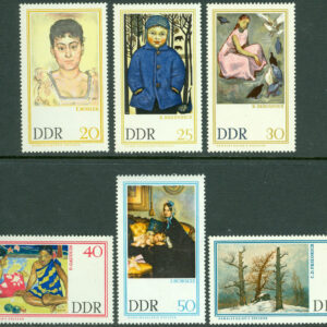 DDR – M 1262-1267 Kont från statliga galleriet ”Galleri Nya Mästare”, Dresden. 6 kpl **