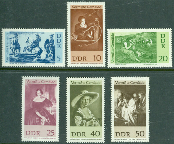 DDR - M 1286-1291 Saknade tavlor, 6 kpl ** ktt