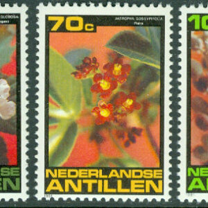 Nederländska Antillerna – M  457-459 Flora, 3 kpl **