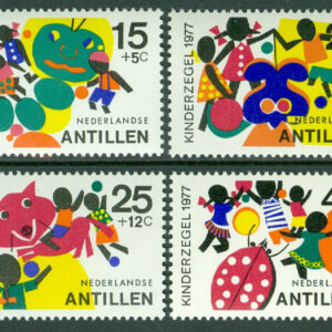 Nederländska Antillerna – M  341-344 Ungdomsvården, 4 kpl **