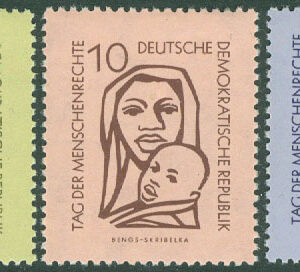 DDR – M  548-550 Människorättsdagen, 3 kpl **