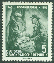 DDR – M  483 Jordreformen 10 år, 5 Pf **