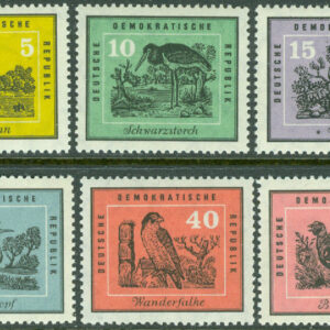 DDR – M  698-703 Inhemska fåglar, 6 kpl **