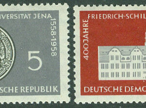 DDR – M  647-648 Friedrich Schiller-universitetet i Jena 400 år, 2 kpl **